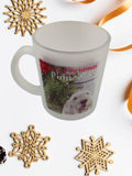 Frosted mug with photo of dog
