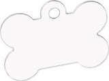 Blank bone-shaped dog tag