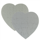Heart-shaped 20-piece and 75-piece puzzles